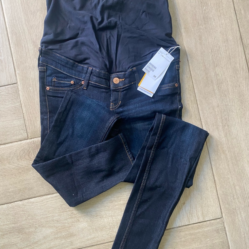Maternity Dark Wash Skinny Jeans - H&M MAMA